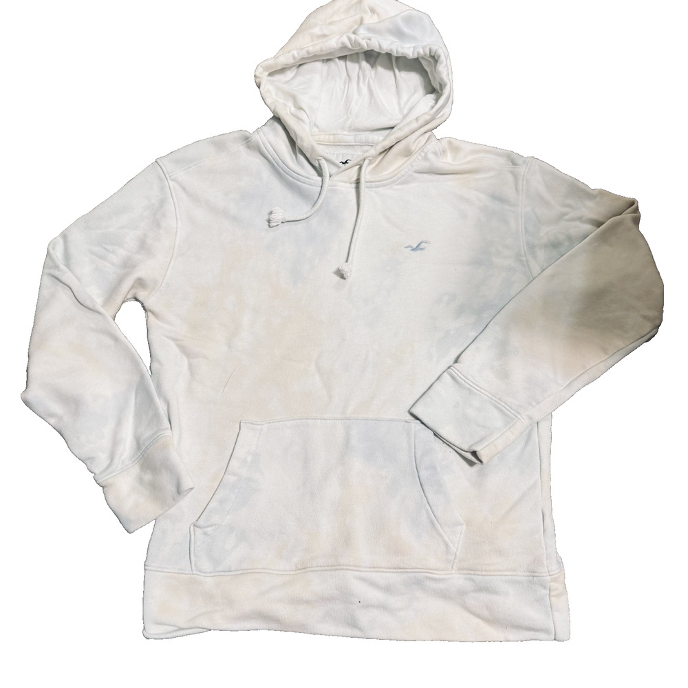 Hollister Womens Tie Dye Sweatshirt Must Have Collection Hoodie White Size Small